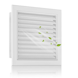 Zepoty 6"x6" Premium Aluminum Attic Vent with Screen, Optimal Airflow for Attics, Sheds, and Gables, Vent Opening 4"x4", Weather-Resistant Design for Ultimate Ventilation