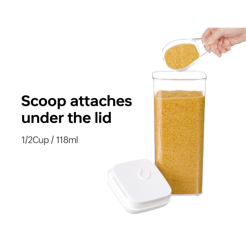 Felli Flip Tite Acrylic Food Storage Container with Lid 6”