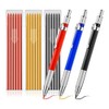 Lyaciomn Welding Pencil with Round Lead Set Metal Welding Marker