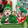 Dog Christmas Outfit Elf Costume Cat Cape Xmas Tree Cloak