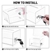 Acrylic Donation Box, Lockable Donation Box, Ballot Box, Black with