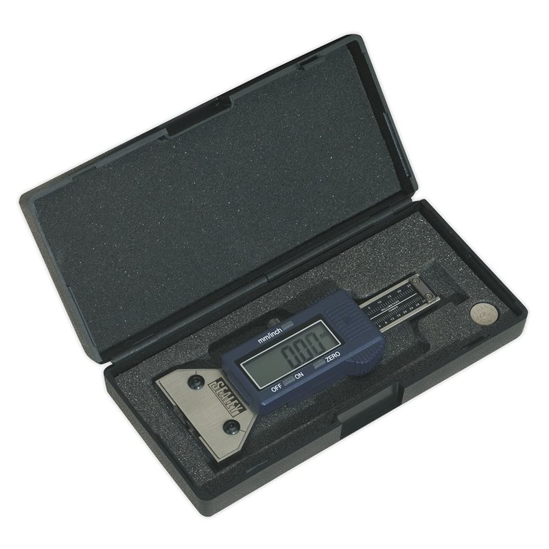 Sealey VS0560 Digital Tyre Tread Depth Gauge, Multicoloured