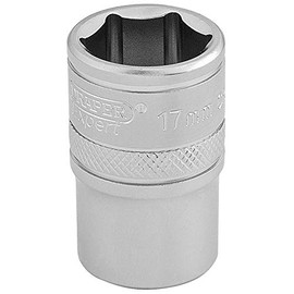 Draper 16607 1/2" Square Drive 6 Point Socket, 17mm Size