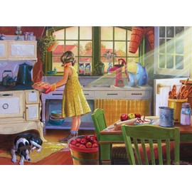 Cobble Hill 500 Piece Puzzle - Apple Pie Kitchen - Sample Poster Included