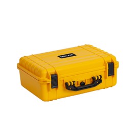 MEIJIA Portable Waterproof Hard Camera Case, Dry Case with Customizable Fit Foam, Protection for camera, drones,telescopes,18.5 x14.06x6.93inches(Yellow)