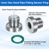 sourcing map G1/8 Inner Hex Head Pipe Fitting Plug, Universal