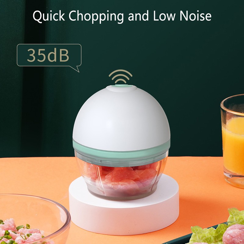 Garlic Chopper Electric 2 Blade 150ml Capacity Cordless Grinder Mincer