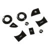 Unbranded 9PCS Black Alloy Steering Wheel Button Trim For LR
