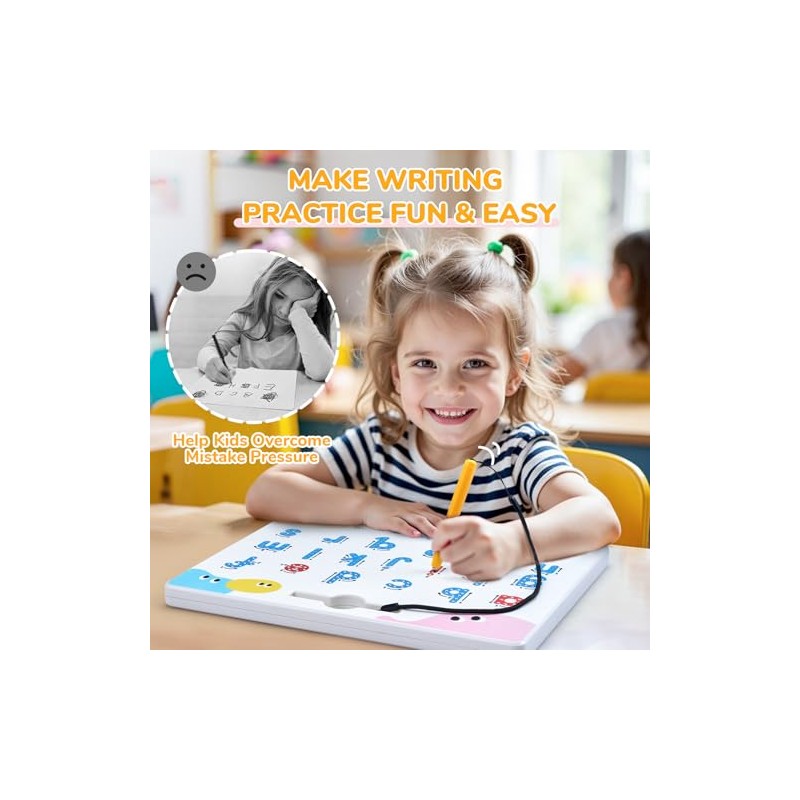 JoyCat Magnetic Letter and Number Tracing Board Set, Double Sided