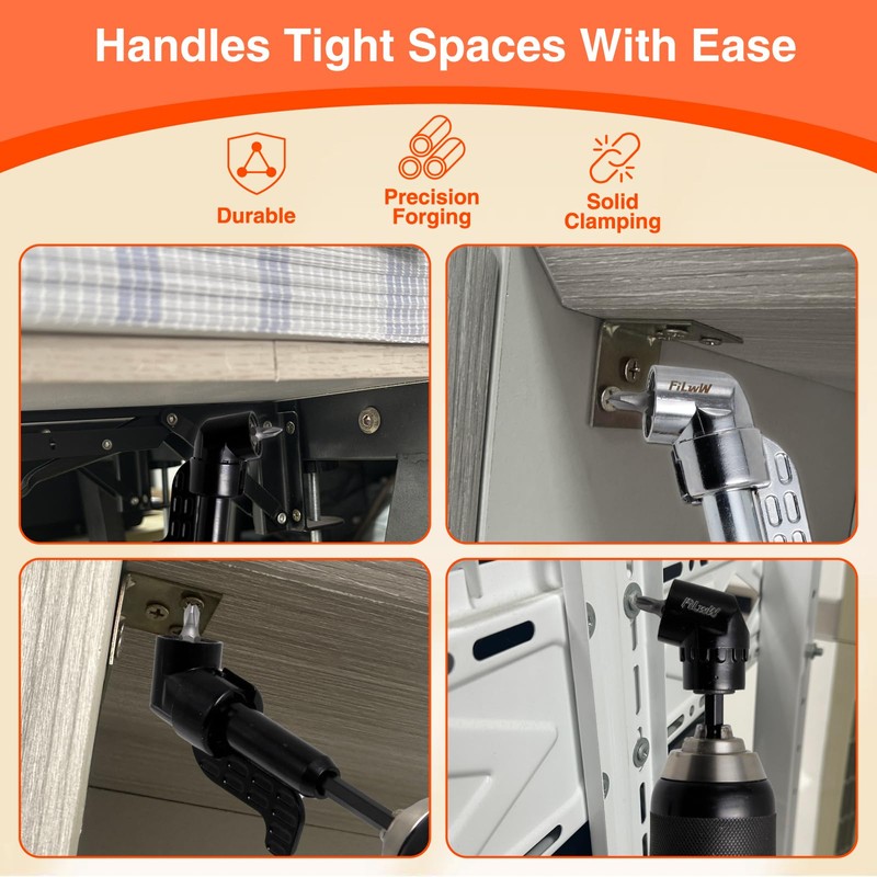 FiLwW 105 Degree Right Angle Drill Adapter Set, 2025 Upgrade