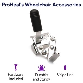 Universal Wheelchair Brakes - Heavy-Duty Wheelchair Parts and Accessories - Secures Patient Wheel Chair with Brakes Replacement - Left Wheel Brake