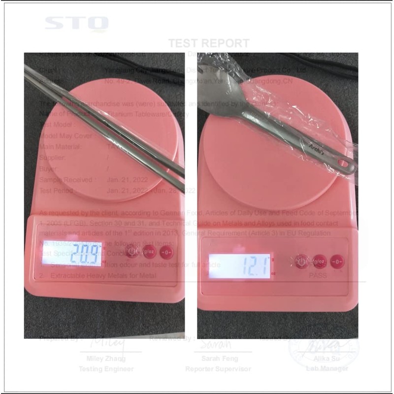 Archi's Titanium Square Chopsticks + Sparking Spoon Set, Plate, Bowl,