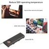 M.2 NGFF NVME SSD Heatsink Quadruple Heat Dissipation 5V Fan
