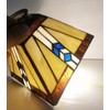 HUIMEIJU Tiffany glass shade, stained glass square shade, geometric pattern