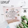 LEVLO Inspirational Cosmetic Make Up Bag for Daughter - Motivational