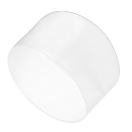 sourcing map 4pcs Rubber End Caps 70mm ID Vinyl Round Tube Bolt Cap Cover Screw Thread Protectors Clear