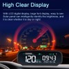 Car Wireless Headup Display Solar GPS Digital Speedometer with LCD