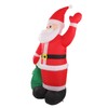 Inflatable Santa Decoration Built in LED Light Waterproof Inflatable Bag