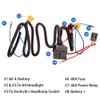 YUNPICAR Universal Fog Lamp Wiring, Relay Harness, Rocker Switch, 12