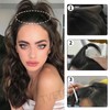TVETE Pompador Hair Base, Set of 2, Black, Large Hair