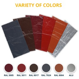 Alenor Burgundy Butyl All Weather Repair Patch 4"x6" Waterproof Sealing Patch Roof Leak Indoor Outdoor PVC Pipe Repair HVAC Vent Air Conditioner Window Seal Unit Rain Gutters Flashing Auto & Boats RV