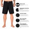 Elite Sports NEW ITEM Black Jack Series Fight Shorts,Black,Large