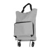 Foldable Cart Bag with Wheels, Reusable Large Capacity Shopping Bag
