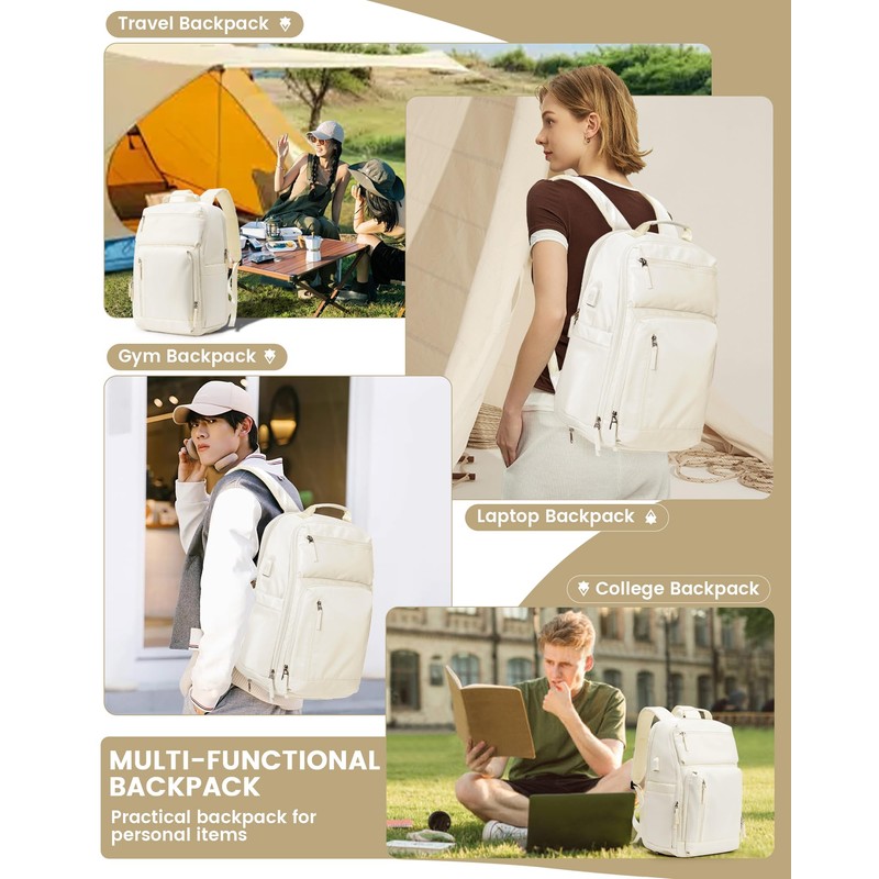 bergsalz Travel Backpack For Women Men Laptop Backpack For Traveling