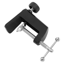 C Shape Desk Table Mount Clamp C clamp Aluminum Black 2.4inch 61mm Desk Table Mount Clamp for Desktop Table Lamp Microphone Holders