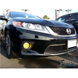 JDMFV 13-15 Accord COUPE Yellow Fog Light Overlays Tint Vinyl Film Decal PRECUT JDM