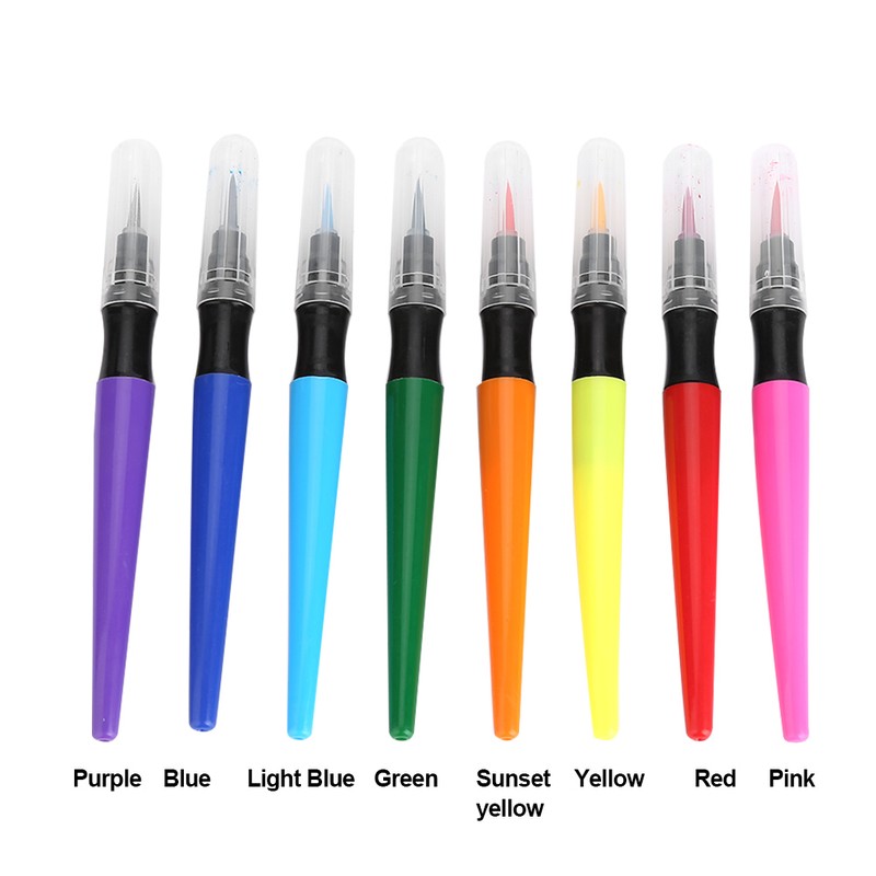 8Pcs Body Painting Brush Pen Set Artistic Watercolour Drawing Pen
