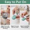 Ryetvok Adjustable Breathable Cat Muzzle& 4Pcs Anti Scratch Cat Paw