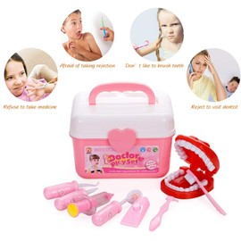 Gifts2U Toy Doctor Kit, 37 Piece Kids Pretend Play Toys Dentist Medical Role Play Educational Toy Doctor Playset for Girls Ages 3-6