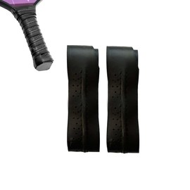 TUKEVA Pack of 2 Pickleball Paddle Grip Tape Grip Tape for Pickleball Grip Tape Non-Slip Grip Tapes Non-Slip Anti-Sweat Pickleball Grip Tape for Pickleball, Badminton Racket (Black)
