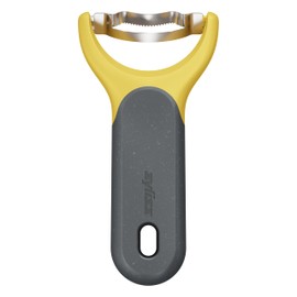 Zyliss Corn Stripper, Extra Sharp Stripper for Corn on The Cob Sweetcorn with Sustainable Wheatstraw Comfy Grip, Cover for Safety, Stainless Steel, Dishwasher Safe