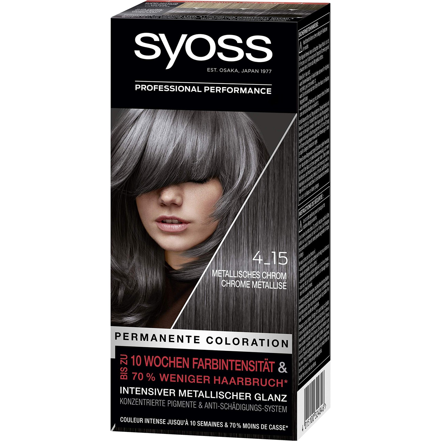 SYOSS Colour Level 3 4_15 Metallic Chrome Intense Metallic Shine Pack ...