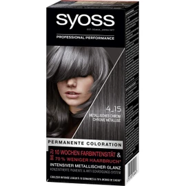 SYOSS Colour Level 3 4_15 Metallic Chrome Intense Metallic Shine Pack of (3 x 115 ml)