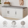 Suuiwau 3-Tier Shoe Storage Bench with Adjustable Shelf, Large Capacity