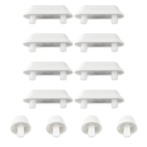 12PCS WC Sitz Puffer Set, Ultrafeine Gummipuffer WC Sitz Ersatzteile,