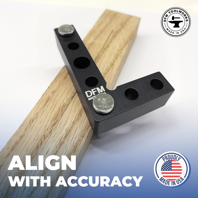 DFM Tool Works Small Square and Center Finder - Mini
