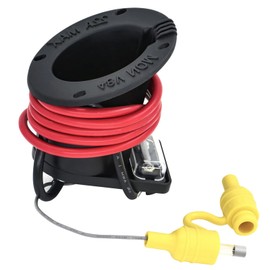 OXTOUF Club Car 48V Powerdrive Charger DC Receptacle, 3-pin Round Charging Port Socket for DS Precedent Golf Carts 1995-Up Models, OEM# 101828901 101802101 101796801