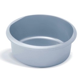 Addis 518458 Eco Made from 100% Plastic Round Washing Up Bowl, 7.7 Litre, Recycled Light Grey, 34 x 34 x 13cm