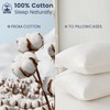 LINENOVA 100% Luxury Cotton Standard Pillowcases(Set of 2),Super Soft and