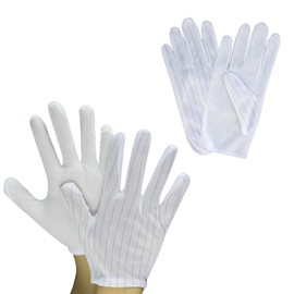 Dengujd Sanwa Supply Anti-Static Gloves, Anti-Slip, 2 Pairs, Medium, Antistatic, Inspection, Work, Precision Equipment, Anti-Static Gloves, For Electronics, Quality Control, Polyester, Anti-Static
