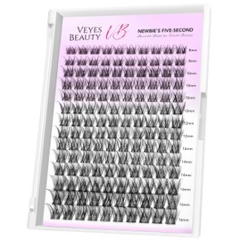 VEYESBEAUTY LuxeBold Eyelash Extensions, 5-Second Eyelash Clusters, Lashes, Fake Lashes, Eyelash Extensions, False Eyelashes (8-16 mm)