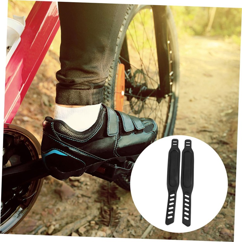 Mipcase 2Pcs Gym Cycle Pedal Straps Footrest Straps for Exercise