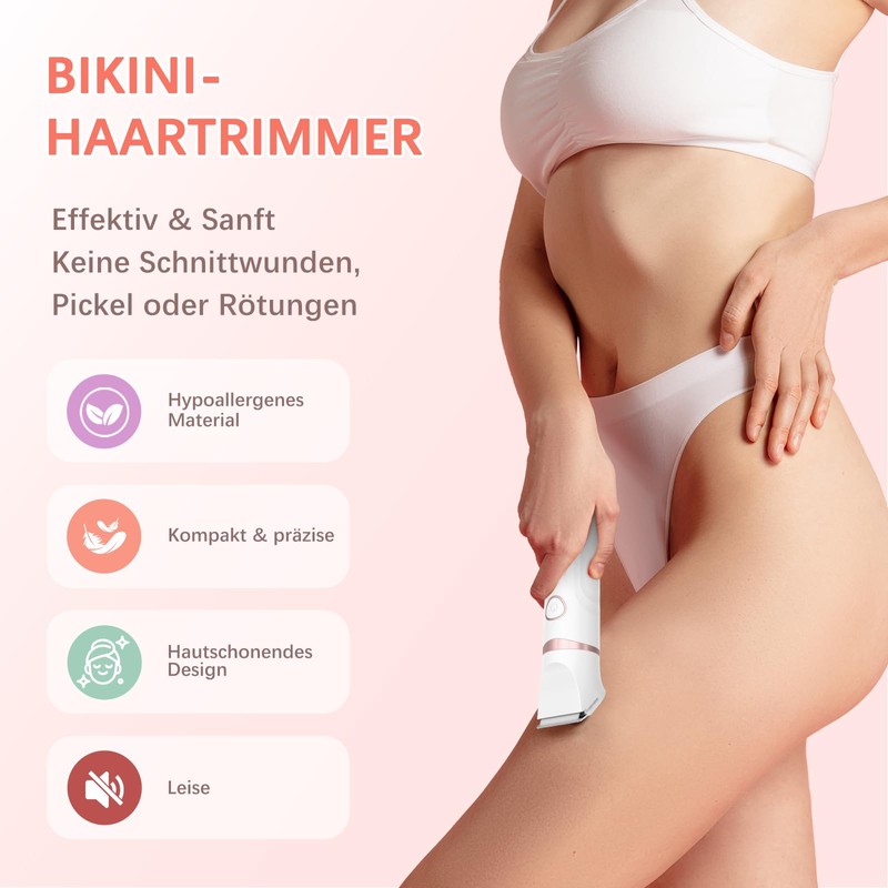 Facial Hair Remover for Women, 3-in-1 Intimate Shaver for Women