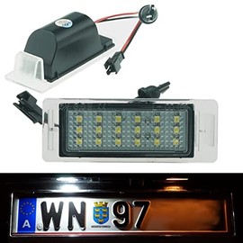 Do. LED 189J08LED License Plate Light for Insignia Sports Tourer (Only for Estate Facelift, Mocha, Cam Cruze TV-Tested License Plate Lighting Number Plate Light License Plate Light Xenon Optics with E-Mark