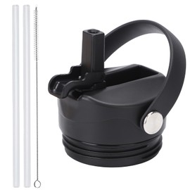 Straw lid for Yeti Rambler 18 26 36 64 oz, Lid with Straws and Flexible Handle, Replacement Cap for Yeti 18oz 26oz 36oz 64oz Rambler Water Bottle Straw Cap