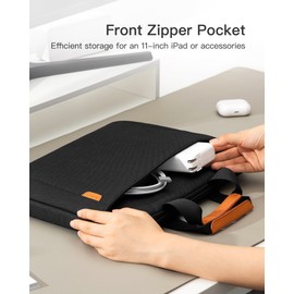 Inateck 360° Protective Laptop Bag Case, Compatible with 15-inch MacBook Air M4 2025, M3 M2 2023-2024, Most 14 inch Laptops, Black